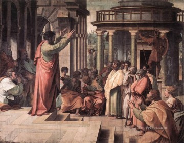 アテネで説教する聖パウロ ルネサンスの巨匠ラファエロ Oil Paintings